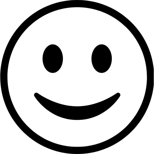 Happy Smiley Face bw Thumbnail