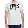 100 HEAVY COTTON SHIRTS WITH 1 COLOR PRINT Thumbnail